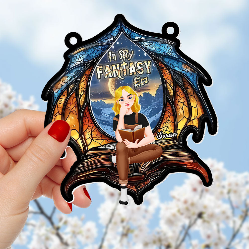 Personalized Fantasy Themed Suncatcher Ornament for Book Lovers Ornament PopCulturePrints