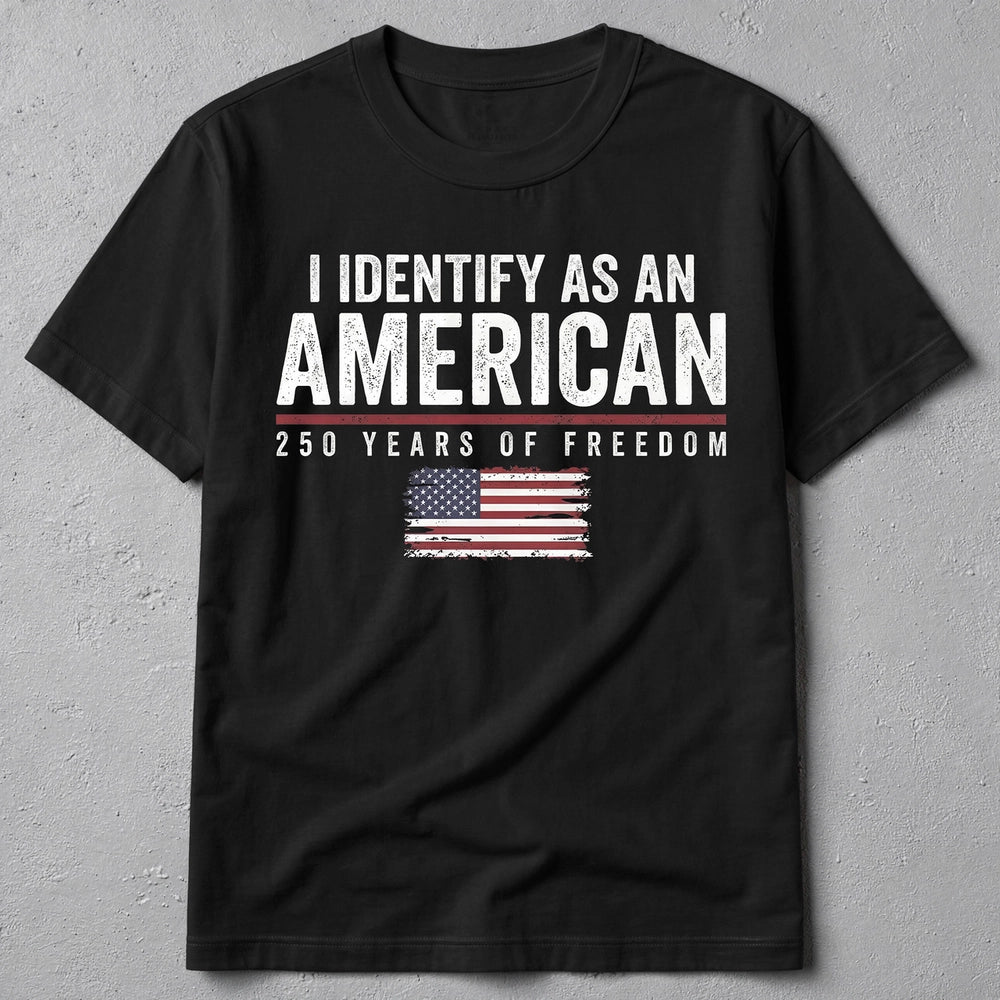 Patriotic T-Shirt for Adults - American Identity 250 Years of Freedom Cloth MagicInPrints