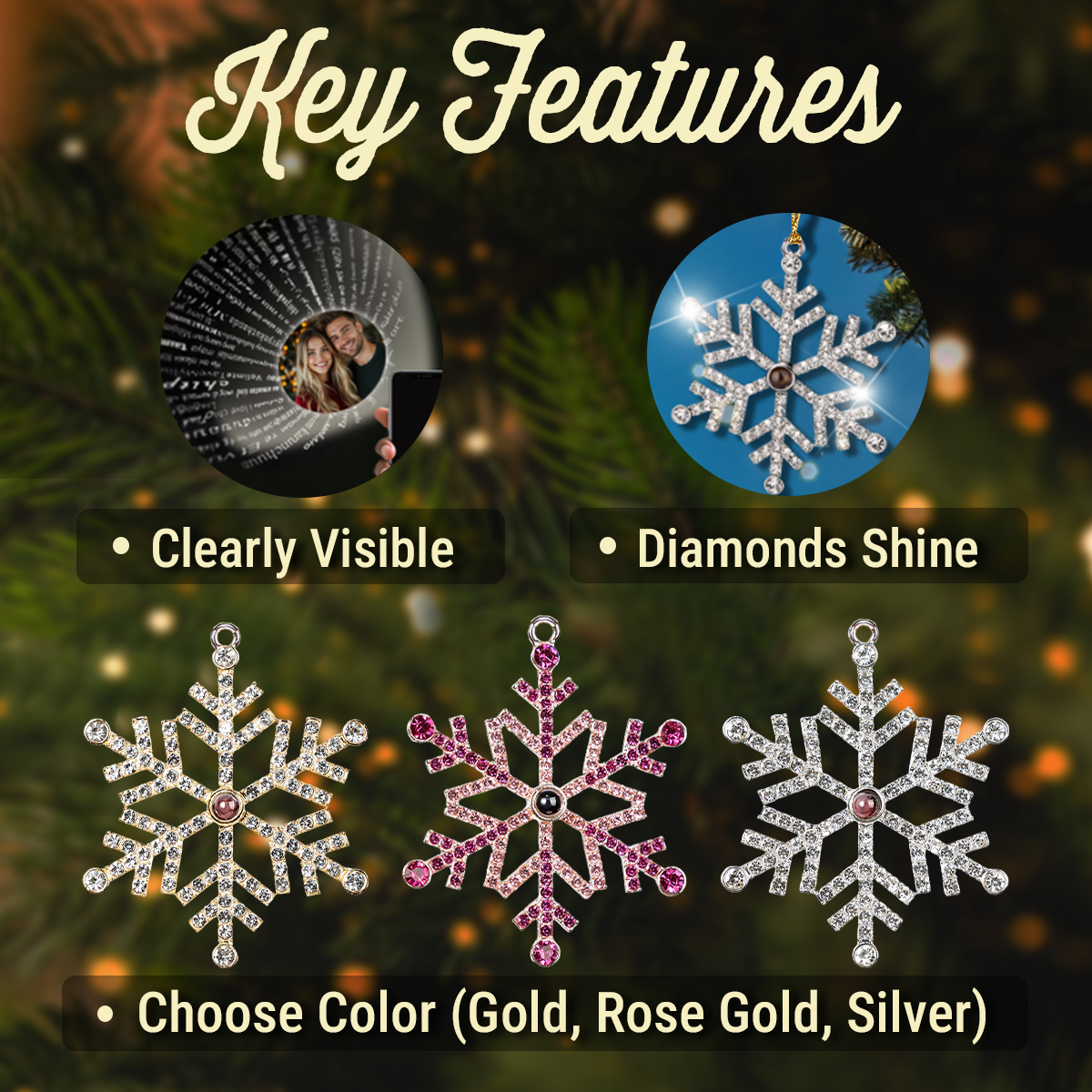 Personalized Memorial Snowflake Ornament for Family - Sentimental Christmas Keepsake Ornament MagicInPrints