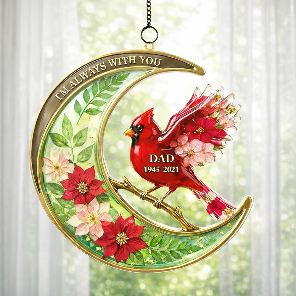 Personalized Memorial Cardinal Ornament for Dad - Remembrance Gift Ornament MagicInPrints