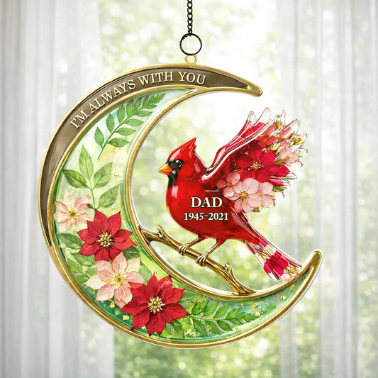 Personalized Memorial Cardinal Ornament for Dad - Remembrance Gift Ornament MagicInPrints
