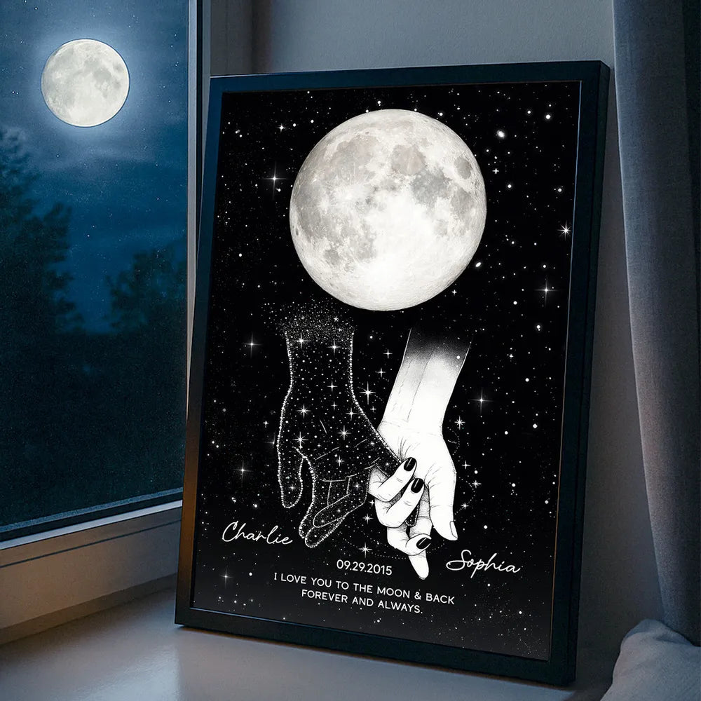 Personalized Star Map Canvas Art for Couples - Romantic Gift Poster or Canvas MagicInPrints
