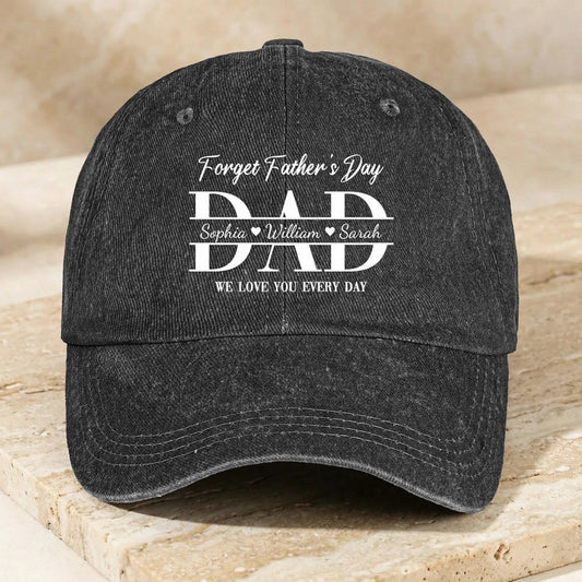 Custom Embroidered Dad Hat for Father's Day - Personalized Gift Hat MagicInPrints