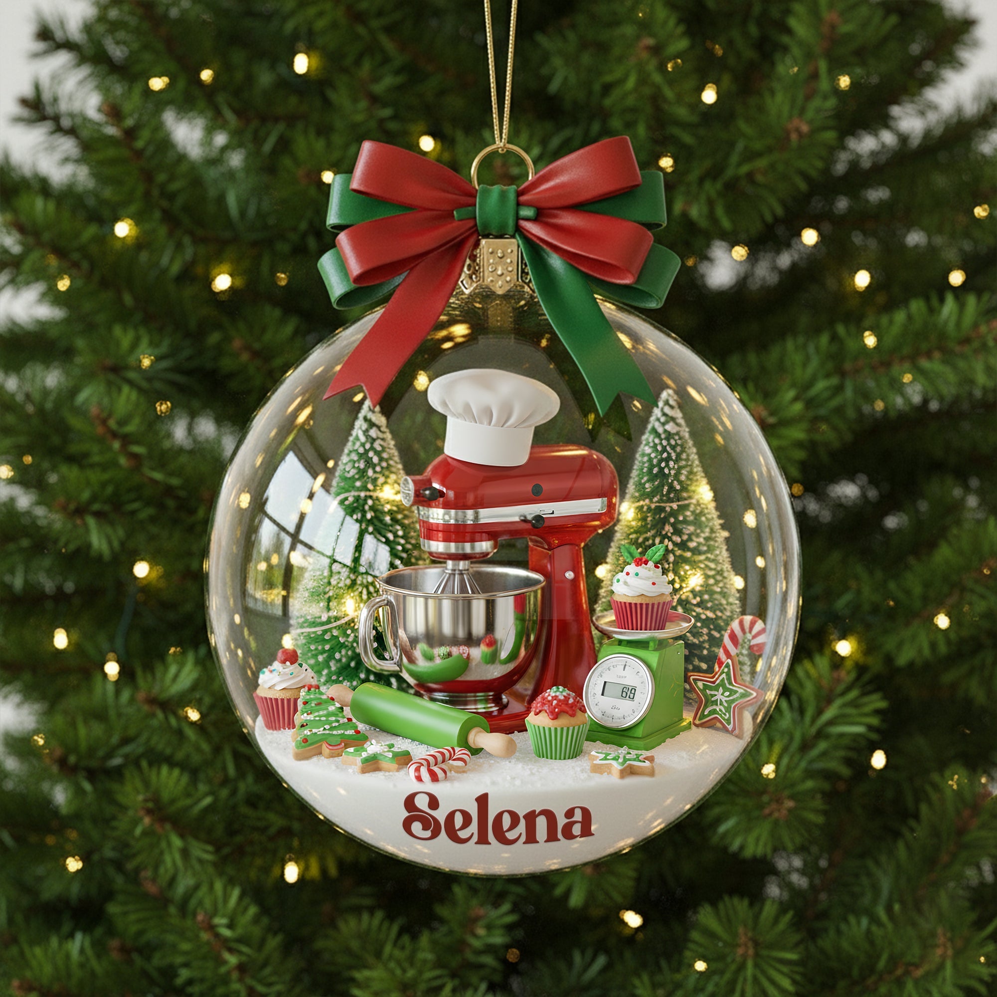 Create Your Own Holiday Cheer! Stand Mixer Ornament - Personalized Gift for Bakers Ornament MagicInPrints