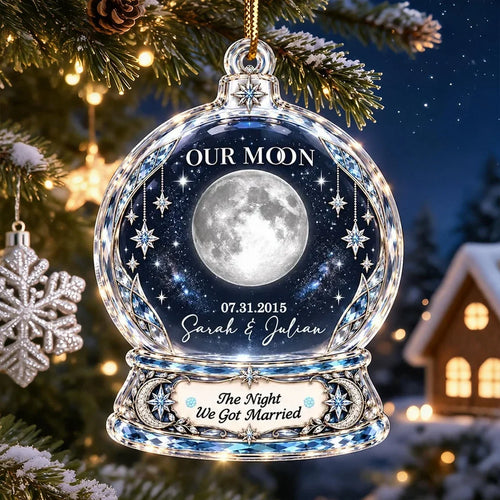 Personalized Acrylic Ornament Romantic Gift for Couple Christmas