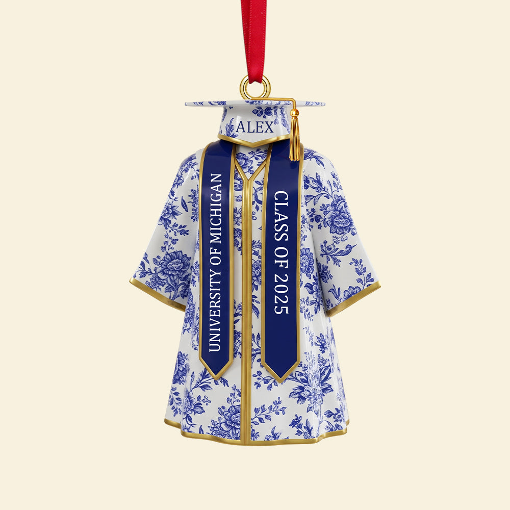 "Celebrate Your Achievement!" - Personalized Graduation Ornament - Gift for Graduates, Friends, Family Ornament MagicInPrints