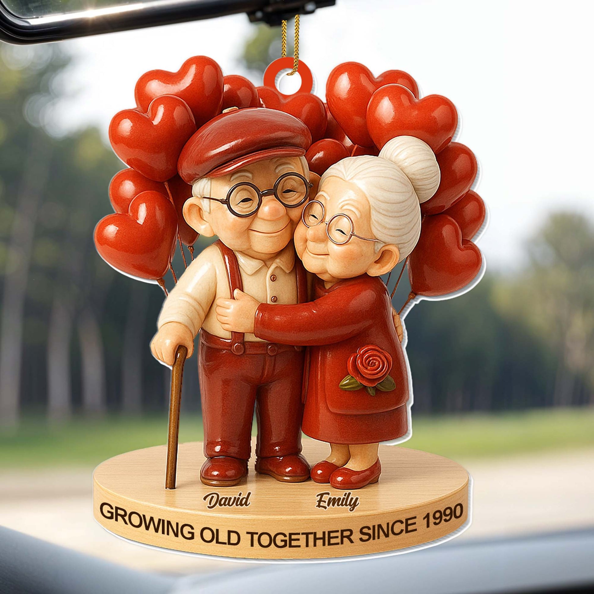Personalized Couples Ornament for Grandparents - Heartwarming Anniversary Gift Ornament MagicInPrints