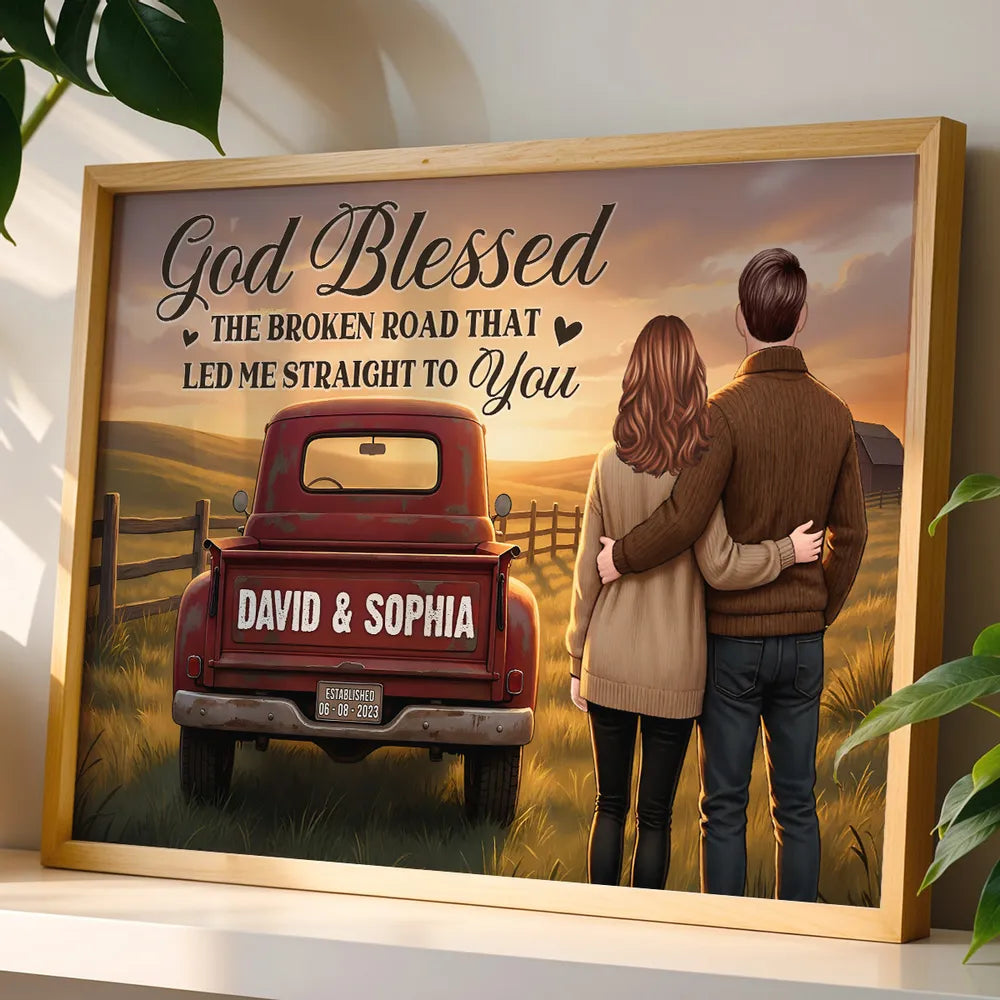 Personalized Couple Wall Art for Home Decor - Sentimental Gift for Anniversary Poster or Canvas MagicInPrints
