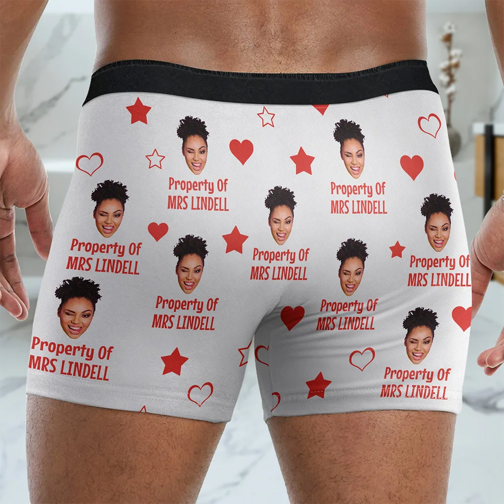 Custom Face Boxer Shorts for Men - Personalized Gift for Anniversary or Valentine's Day Underwear MagicInPrints