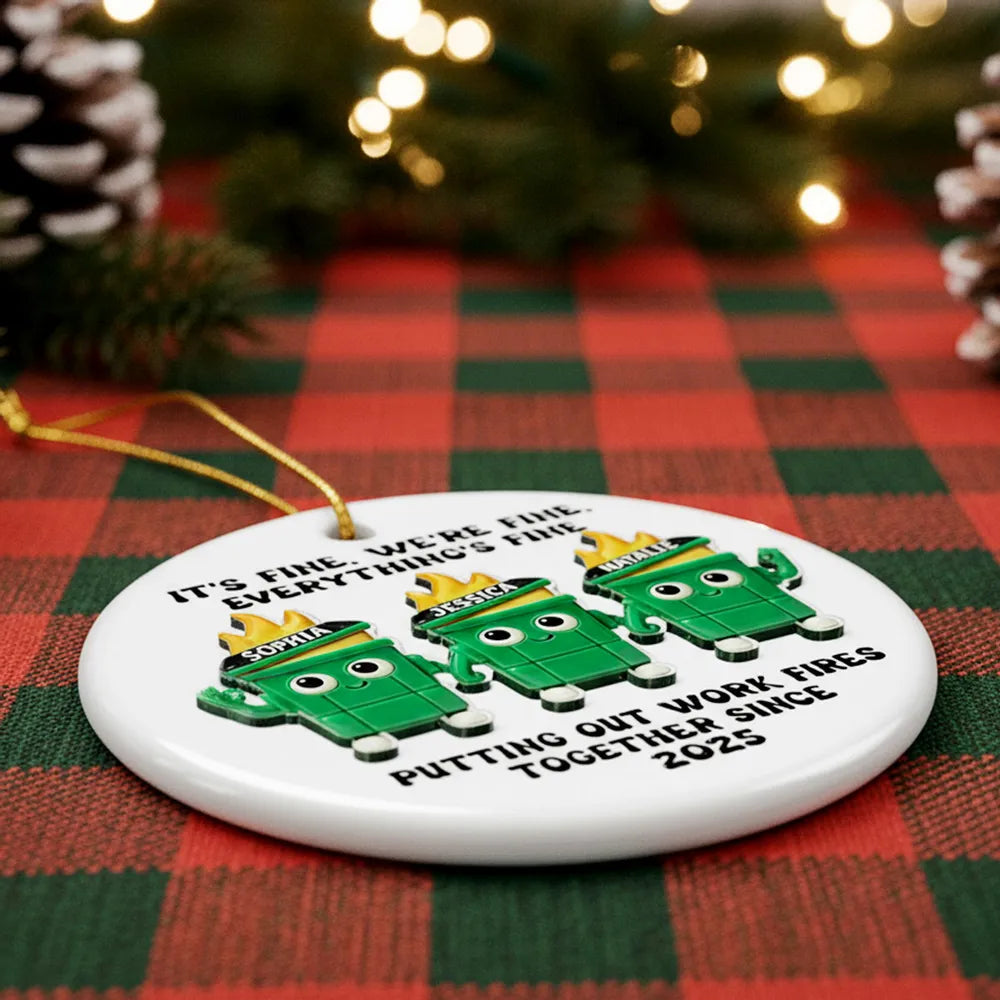 Personalized Funny Work Team Ornament - Office Humor Gift Ornament MagicInPrints