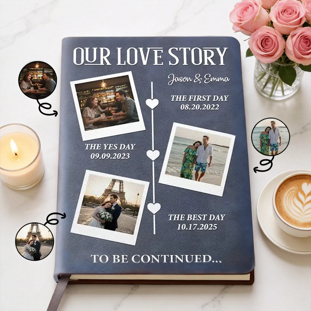 Personalized Love Story Photo Book for Couples - Romantic Keepsake Stationery MagicInPrints