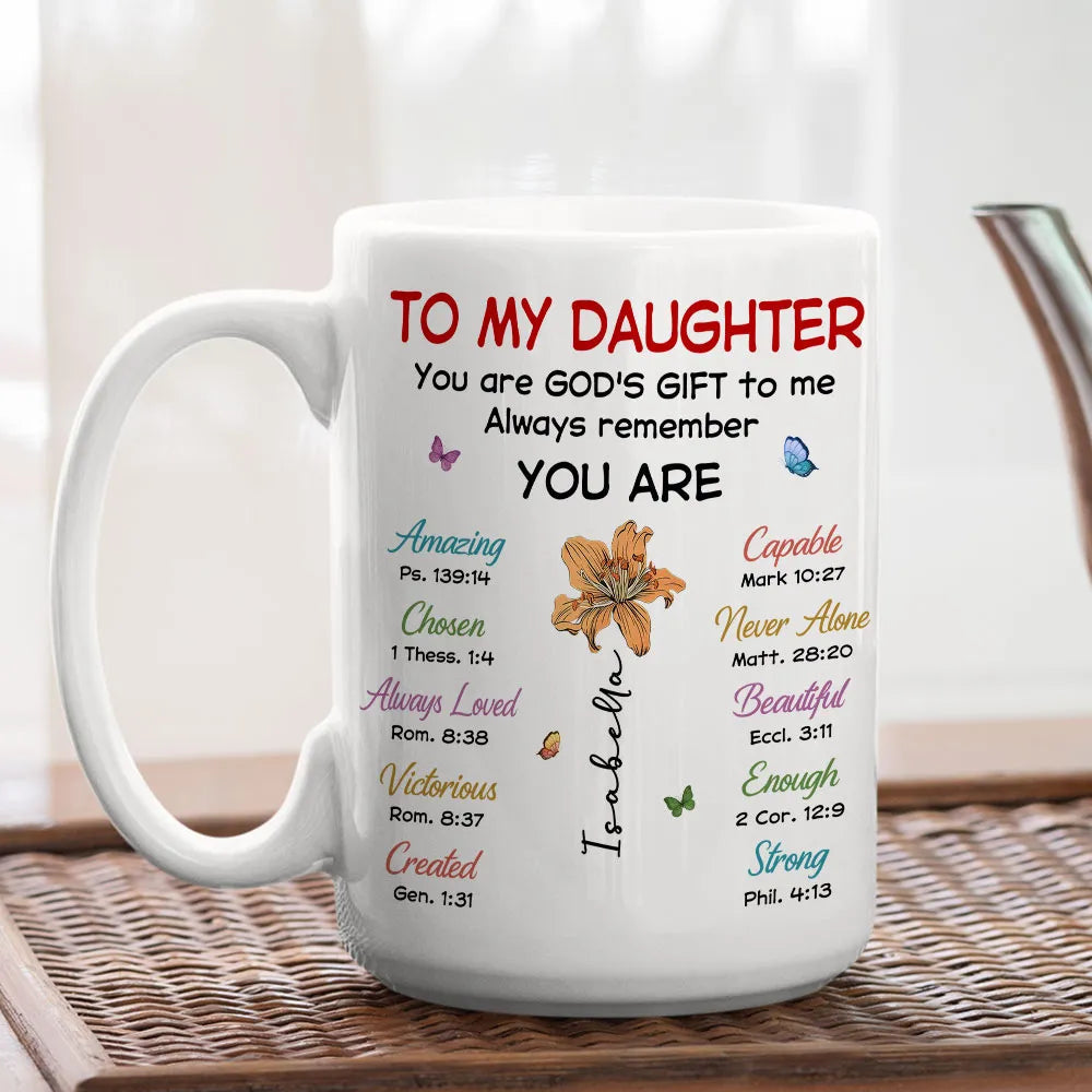Personalized Inspirational Mug for Daughter - Heartfelt Gift for Special Occasions Cup MagicInPrints