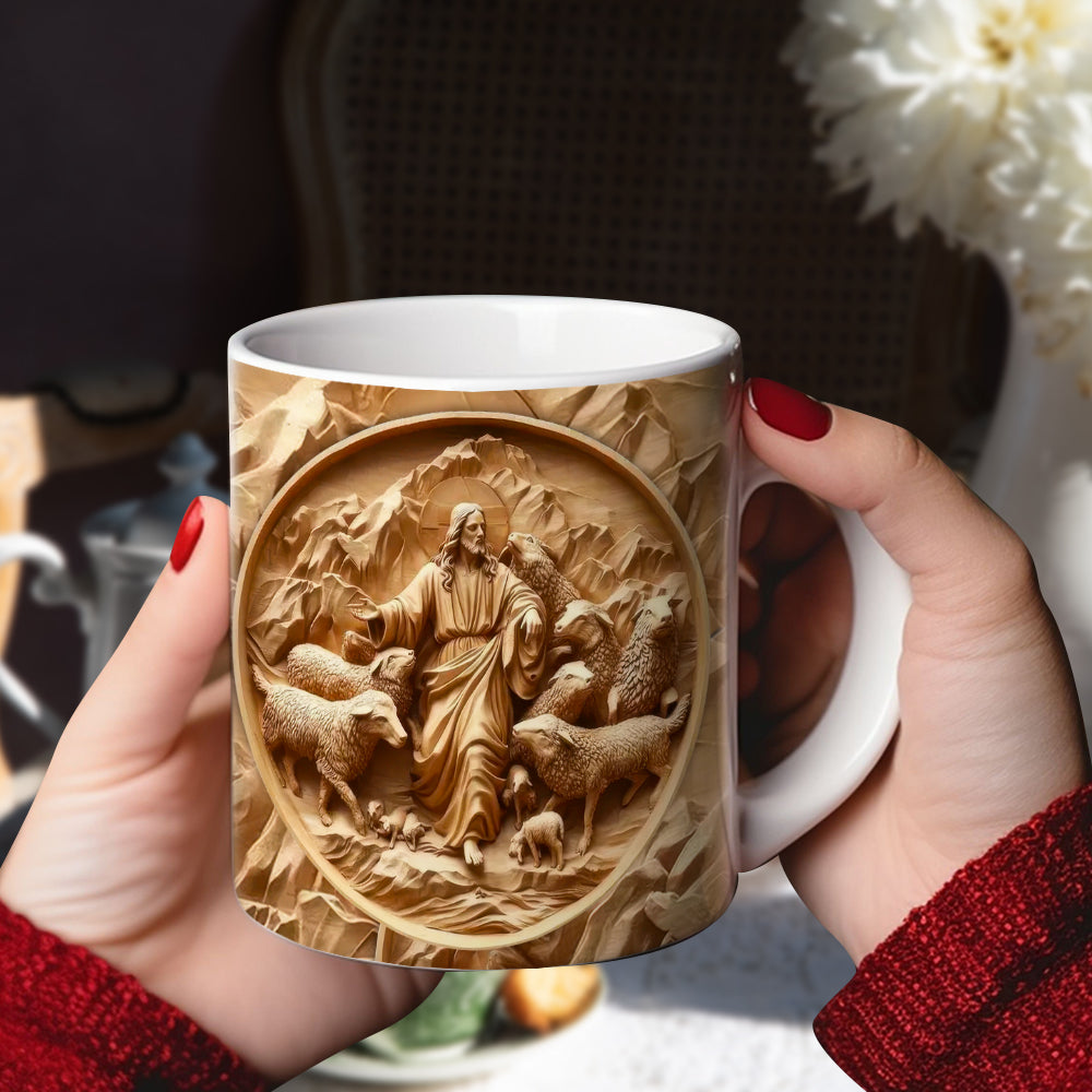 Christian Sacred Heart Coffee Mug - Meaningful Gift for Faith Lovers Coffee Mug PopCulturePrints