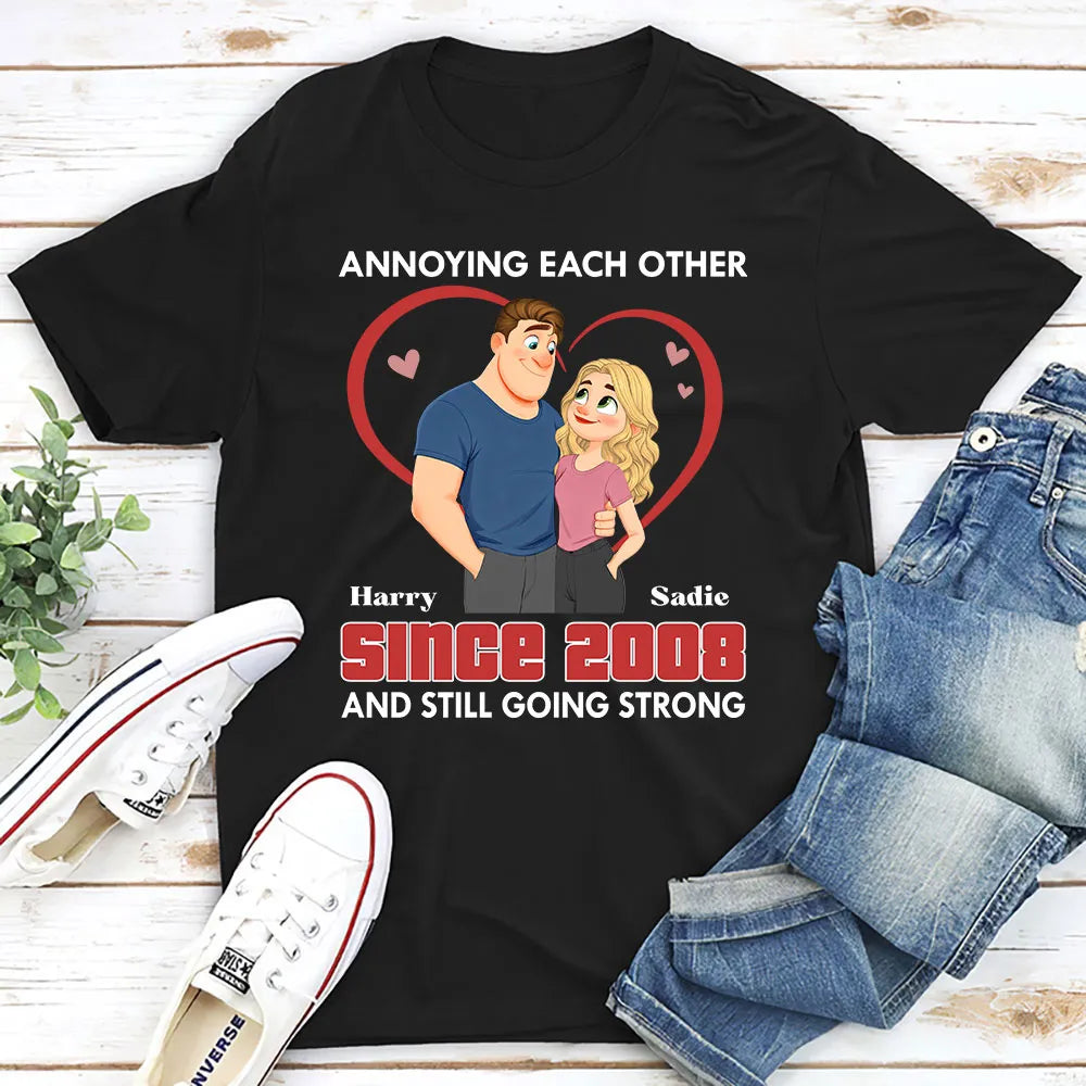 Personalized Anniversary T-Shirt for Couples - Funny Gift Since 1989 Cloth MagicInPrints