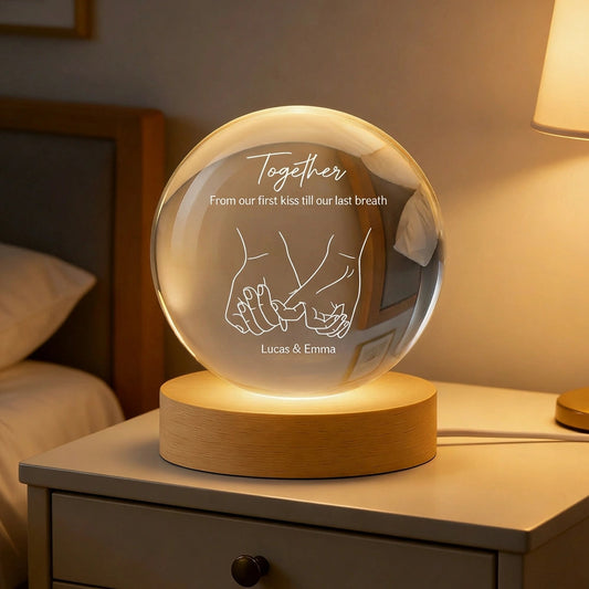 Personalized LED Night Light for Couples - Romantic Home Decor Gift Lamp MagicInPrints