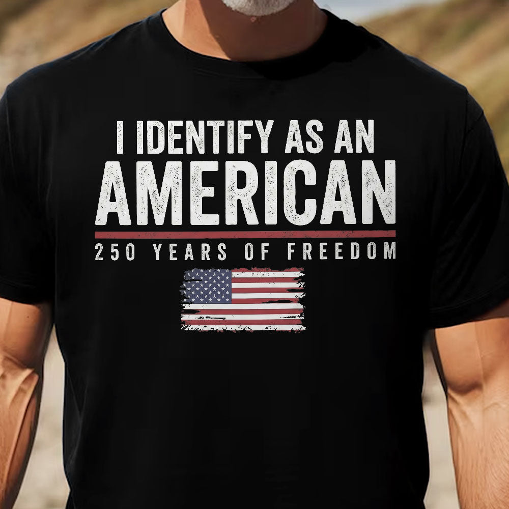 Patriotic T-Shirt for Adults - American Identity 250 Years of Freedom Cloth MagicInPrints