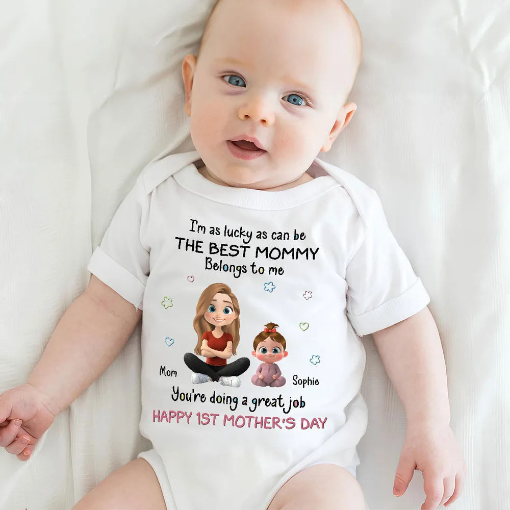 Personalized Baby Onesie for Mom - Cute Mother's Day Gift Cloth MagicInPrints