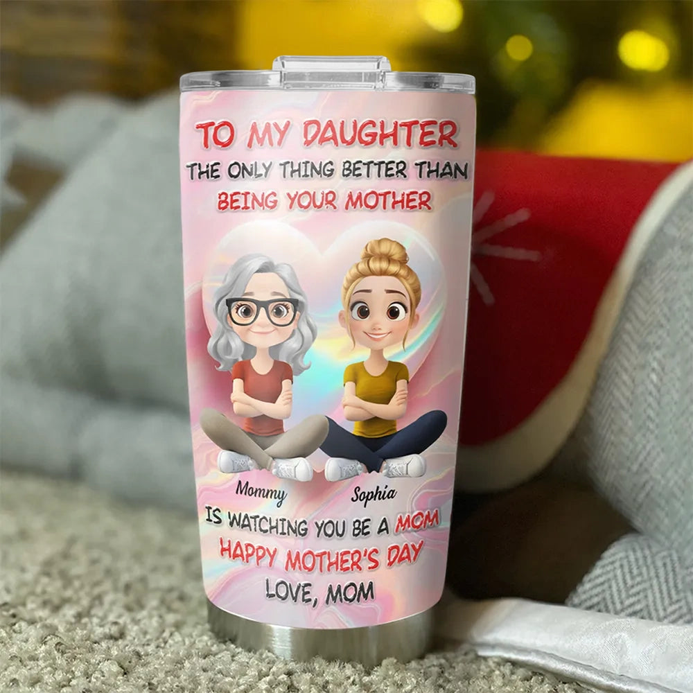 Personalized Mother's Day Tumbler for Daughter - Sentimental Gift Cup MagicInPrints