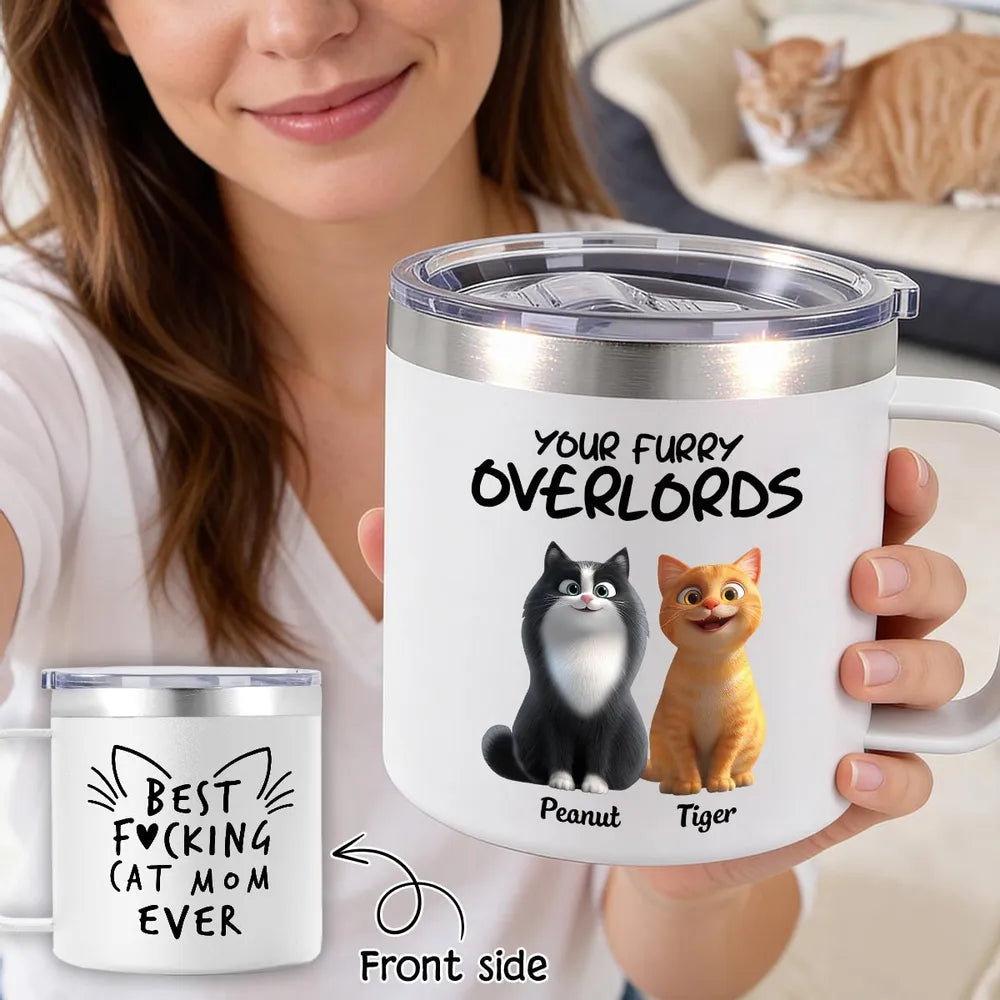 Personalized Cat Mom Tumbler for Cat Lovers - Funny Gift Cup MagicInPrints
