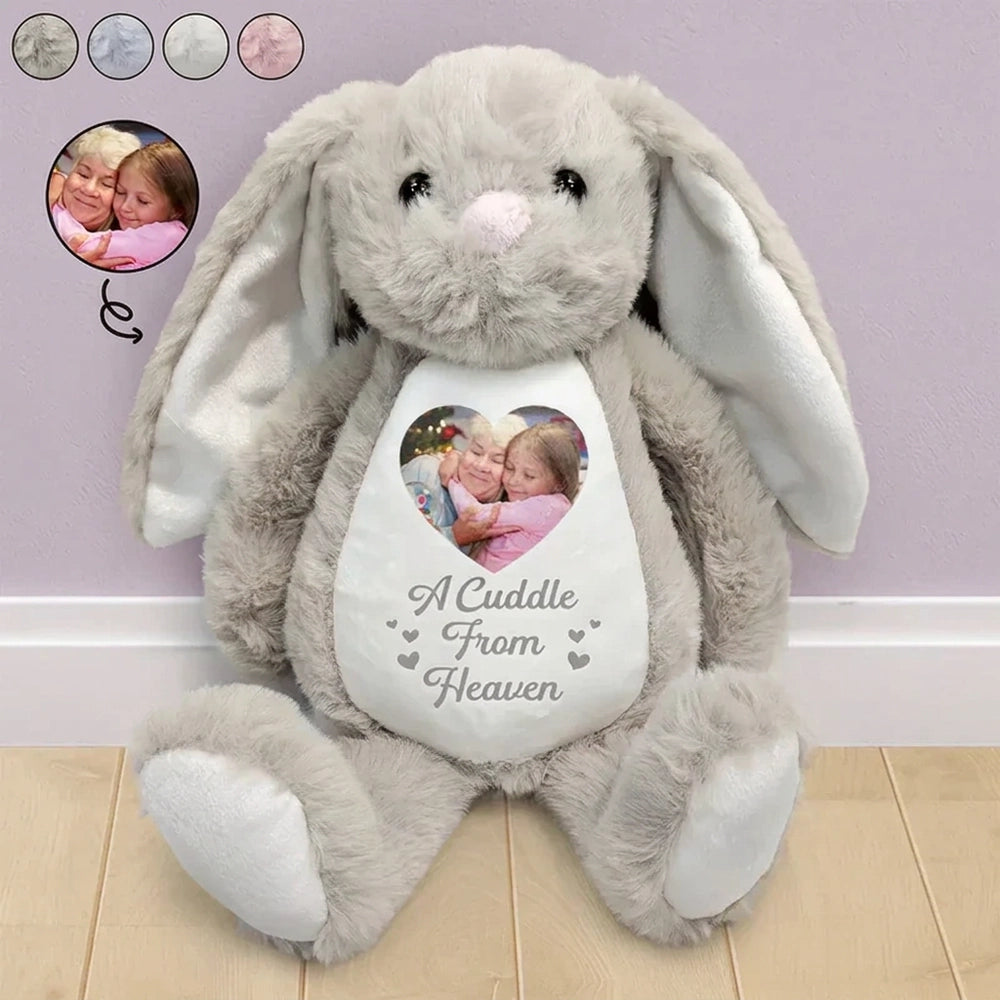 Customizable Plush Bunny Toy for Kids - Personalized Photo Gift for Sentimental Occasions Plaything MagicInPrints