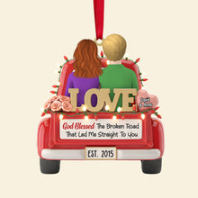 Load image into Gallery viewer, Love is the Journey - Personalized Christmas Ornament for Couples Ornament MagicInPrints
