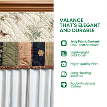 Load image into Gallery viewer, Bring Home the Magic of Nature – Personalized Quilted Valance – Gift for Nature Lovers Quilted Valance MagicInPrints
