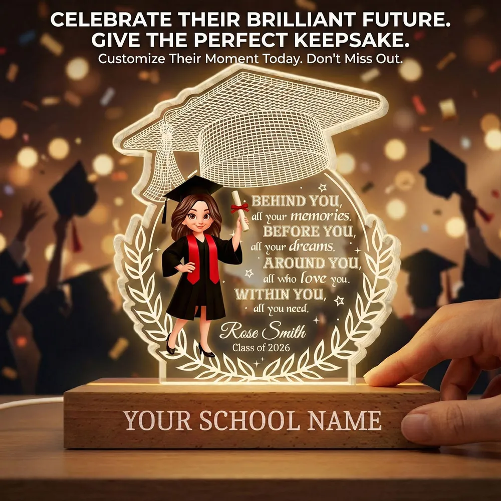 Personalized Graduation Acrylic Plaque for Students - Inspirational Gift for Class of 2026 Plaque MagicInPrints