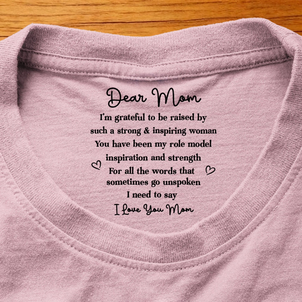 Personalized Women's T-Shirt for Mom - Heartfelt Message for Mother's Day Cloth MagicInPrints