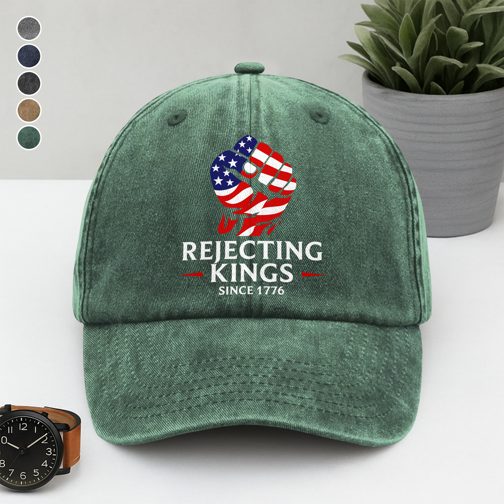 Embroidered Patriotic Cap for Adults - We The People Design Hat MagicInPrints