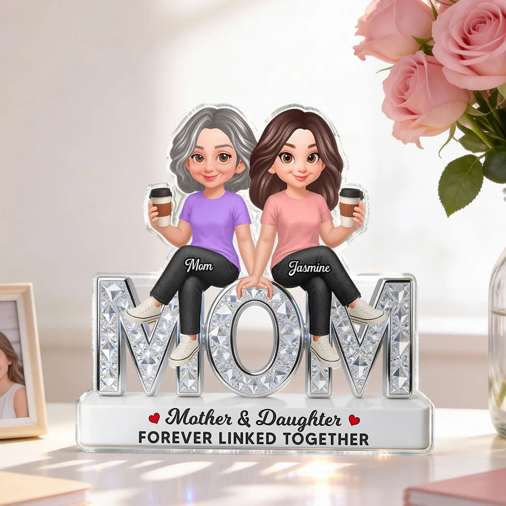 Personalized Mother Daughter Acrylic Plaque - Sentimental Gift for Mom Plaque MagicInPrints