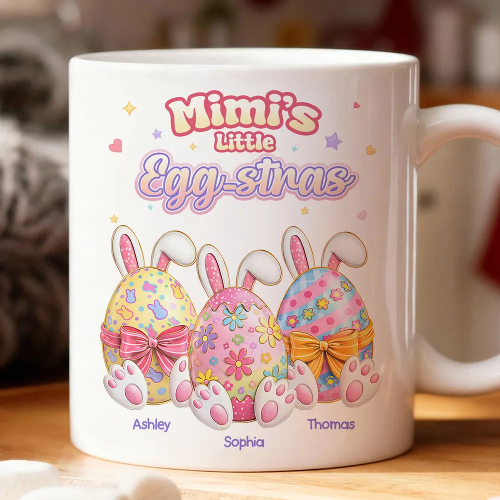 Personalized Easter Mug for Kids - Mimi's Little Egg-stras Gift Cup MagicInPrints
