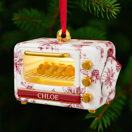 Baking Oven Toile de Jouy Christmas Ornament Gifts For Bakers Ornament MagicInPrints