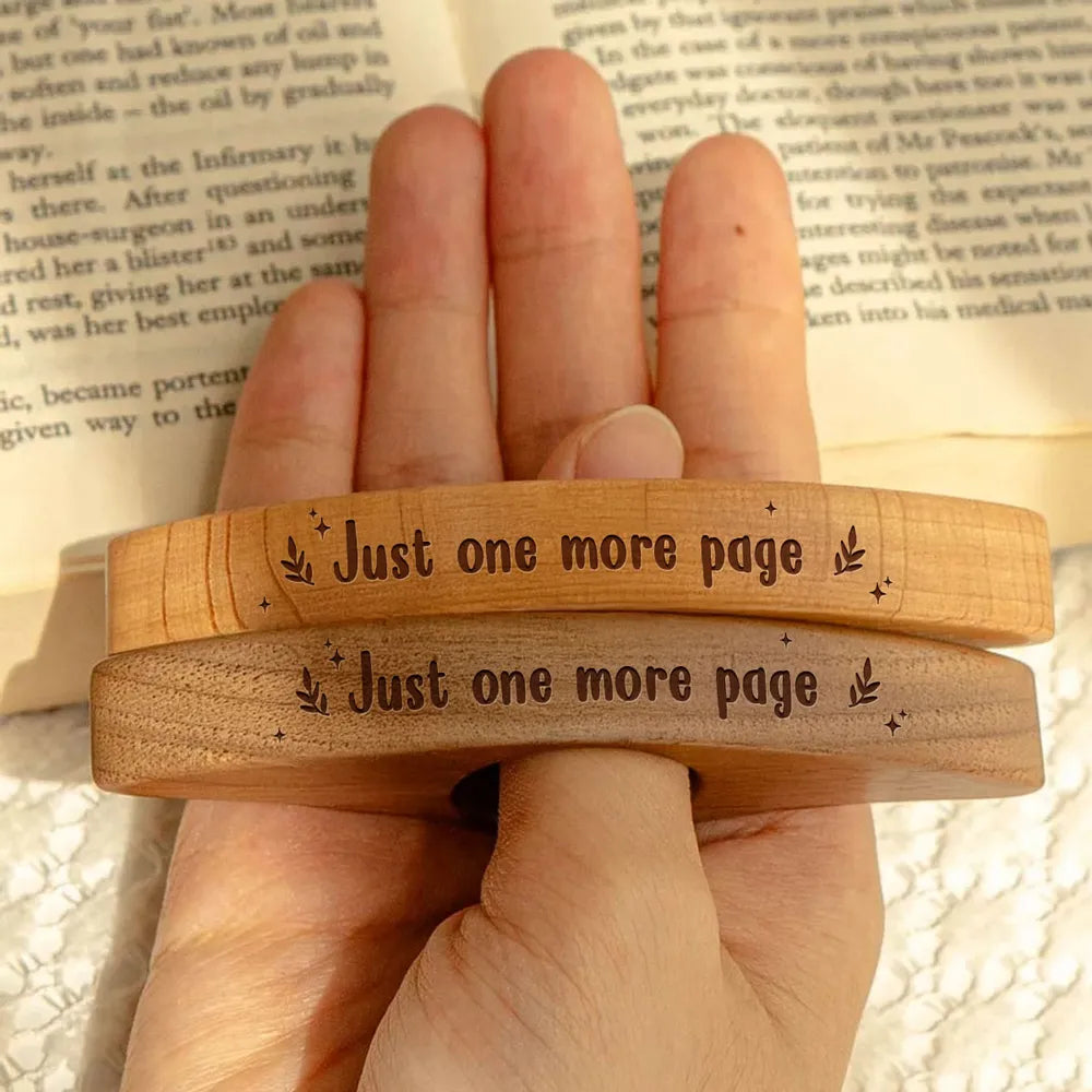 Personalized Wooden Book Page Holder for Book Lovers - Gift for Readers Stationery MagicInPrints