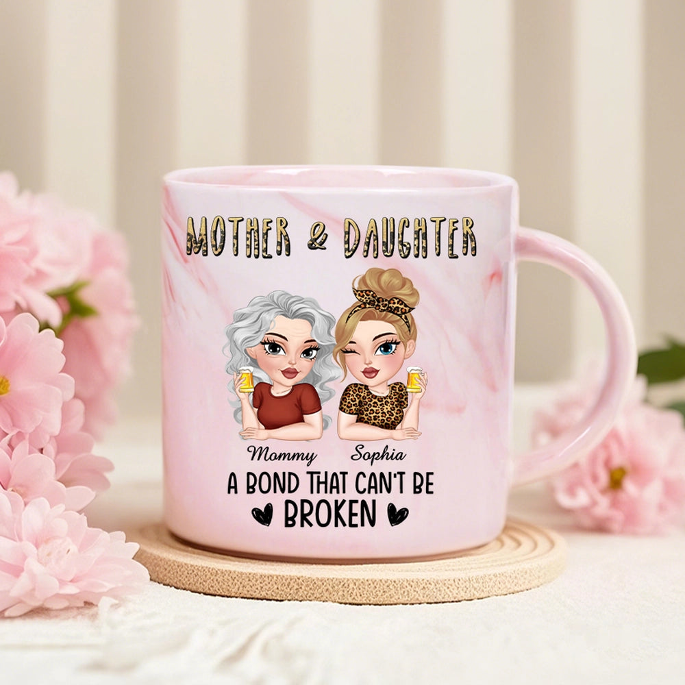 Personalized Mother & Daughter Mug - Unbreakable Bond Gift for Mom Cup MagicInPrints