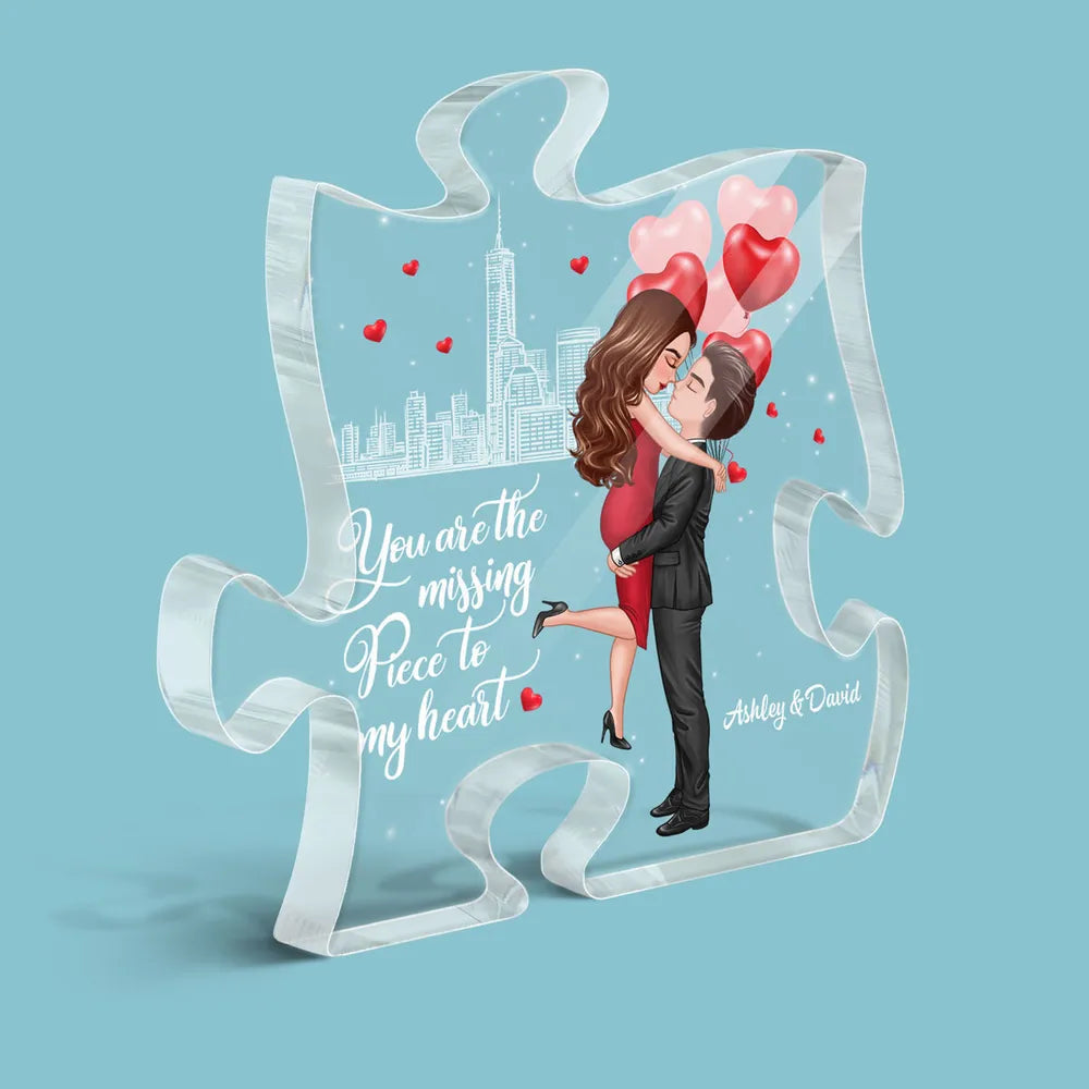Customized Romantic Puzzle for Couples - Perfect Gift for Anniversaries Plaque MagicInPrints