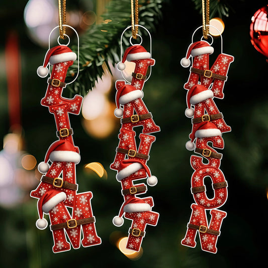 Personalized Christmas Name Ornaments for Family - Festive Holiday Decor Ornament MagicInPrints