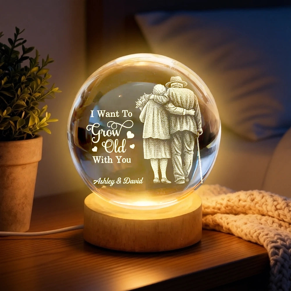 Personalized LED Night Light for Couples - Romantic Gift for Anniversary Lamp MagicInPrints