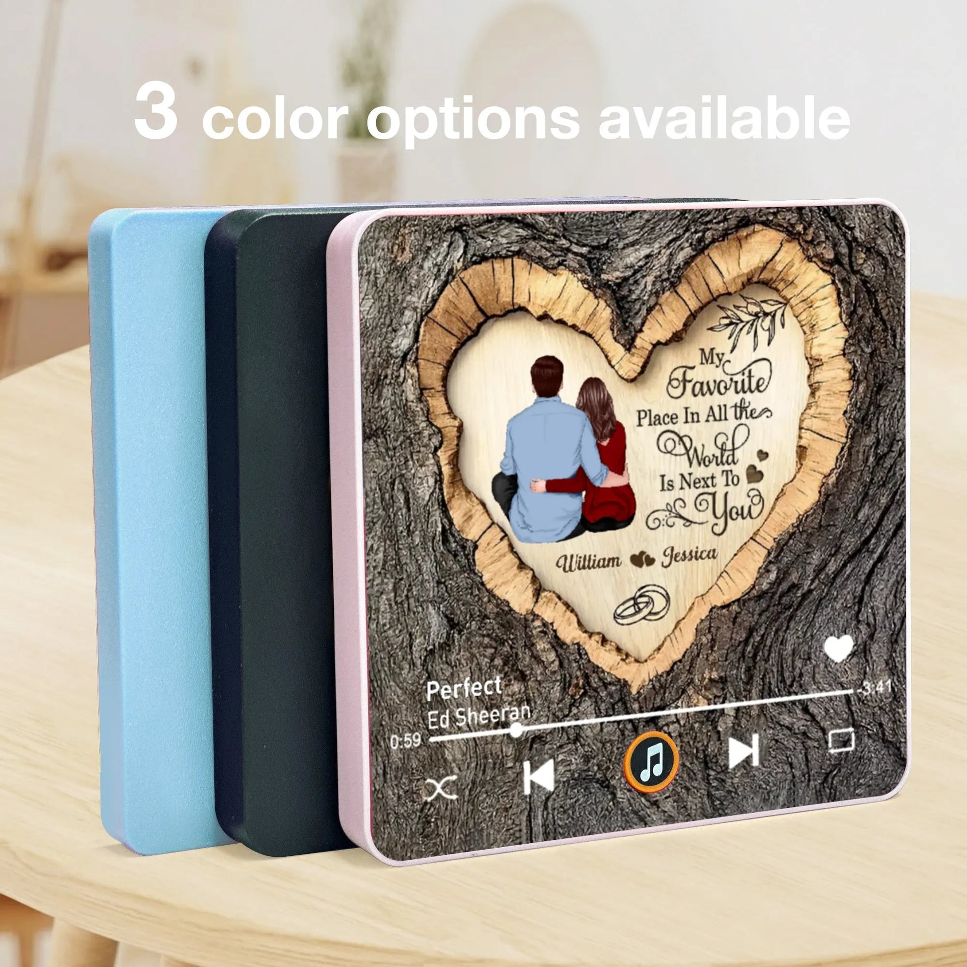 Personalized Music Plaque for Couples with Heart Design - Romantic Gift Fridge Magnet MagicInPrints