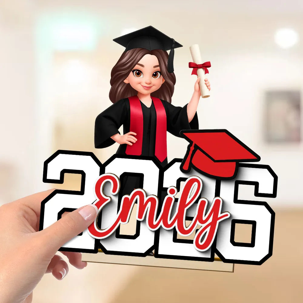 Custom Graduation Plaque for Graduates with Name and Year - Perfect for Graduation Gift Plaque MagicInPrints
