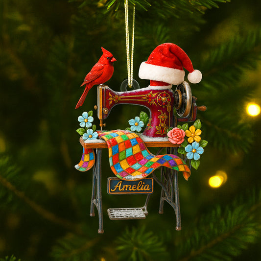 Sewing Machine Personalized Heaven Gifts For Seamstress Christmas Ornament Ornament MagicInPrints