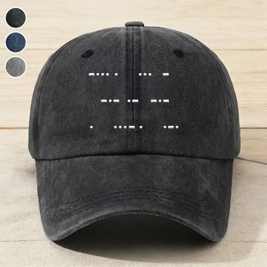 Custom Morse Code Baseball Cap for Adults - Unique Gift Idea Hat MagicInPrints