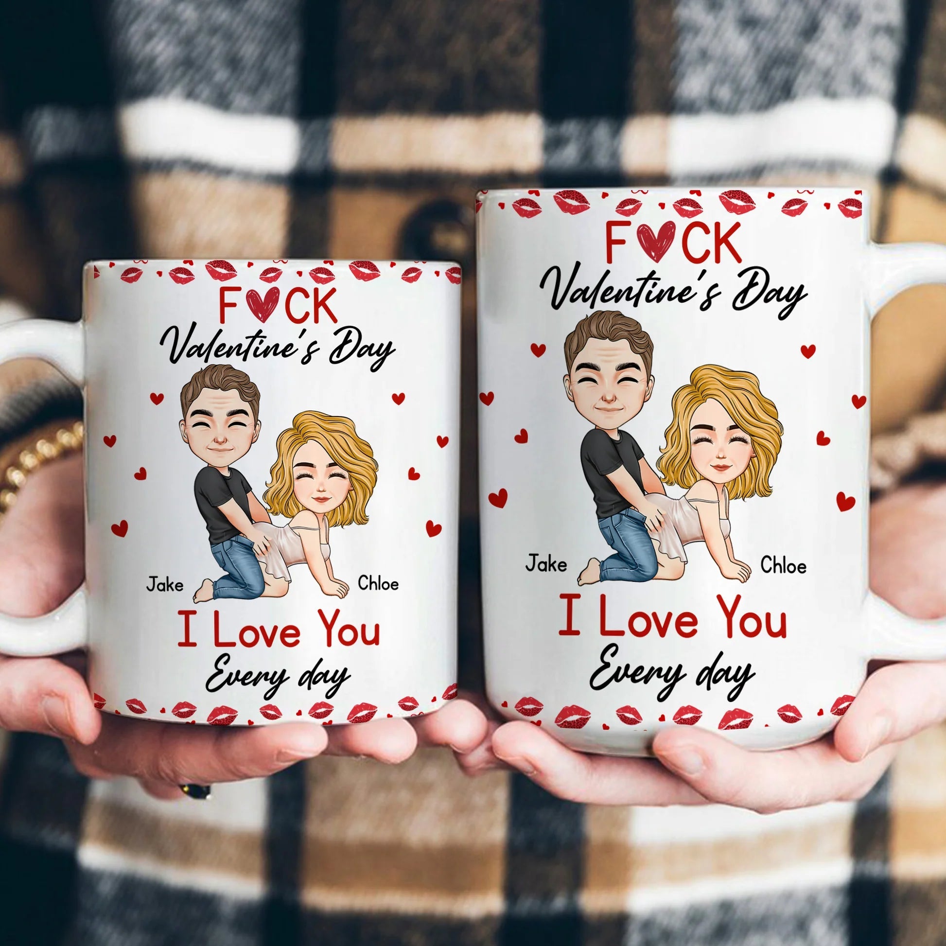 Personalized Romantic Couple Mug for Valentine's Day - I Love You Gift Cup MagicInPrints