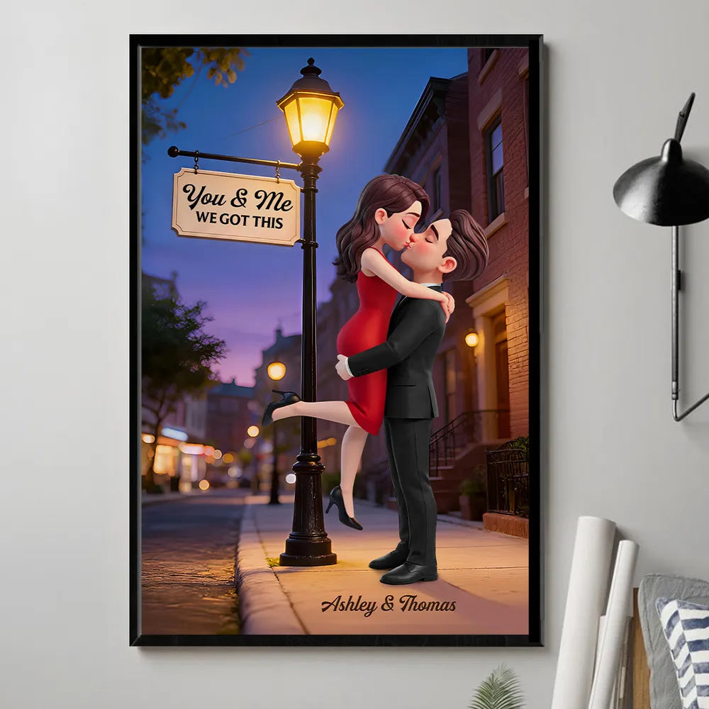 Personalized Romantic Couple Canvas Print for Partners - Anniversary Gift Poster or Canvas MagicInPrints