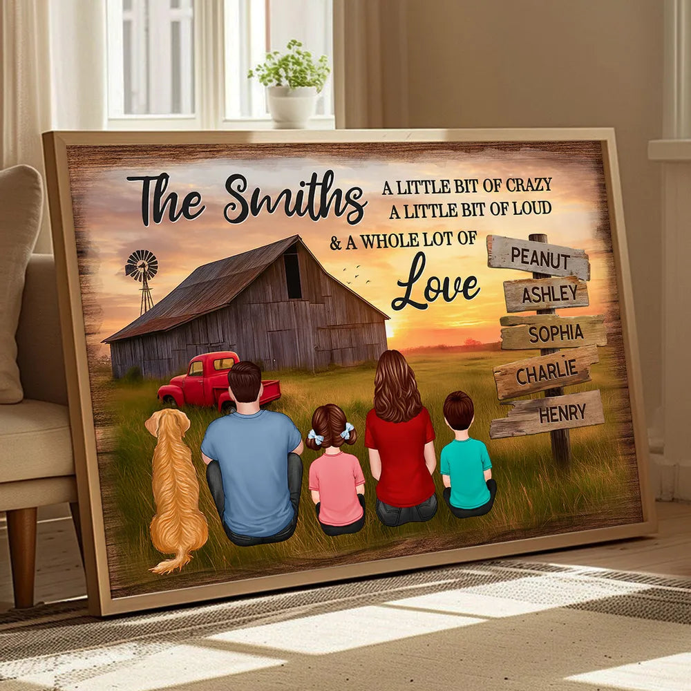 Personalized Family Farmhouse Canvas Art for Home Decor - Sentimental Gift Poster or Canvas MagicInPrints