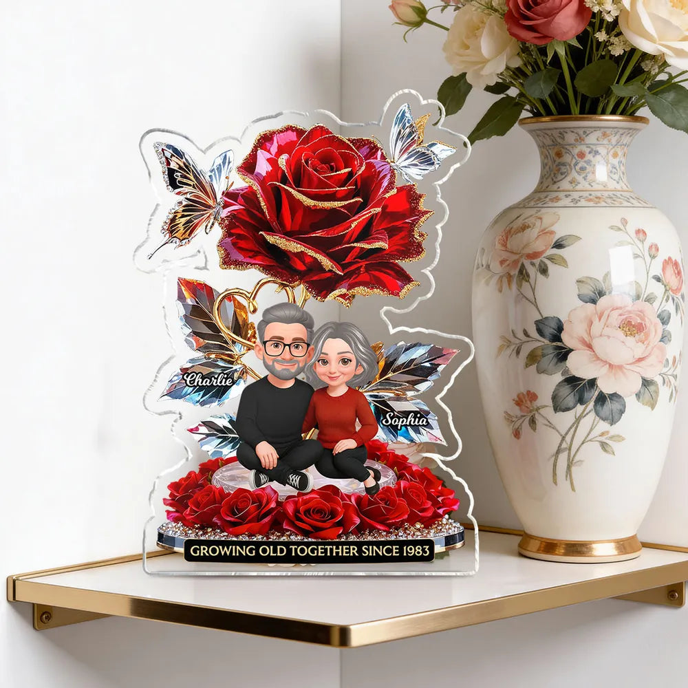 Custom Romantic Acrylic Plaque for Couples - Anniversary Gift Plaque MagicInPrints