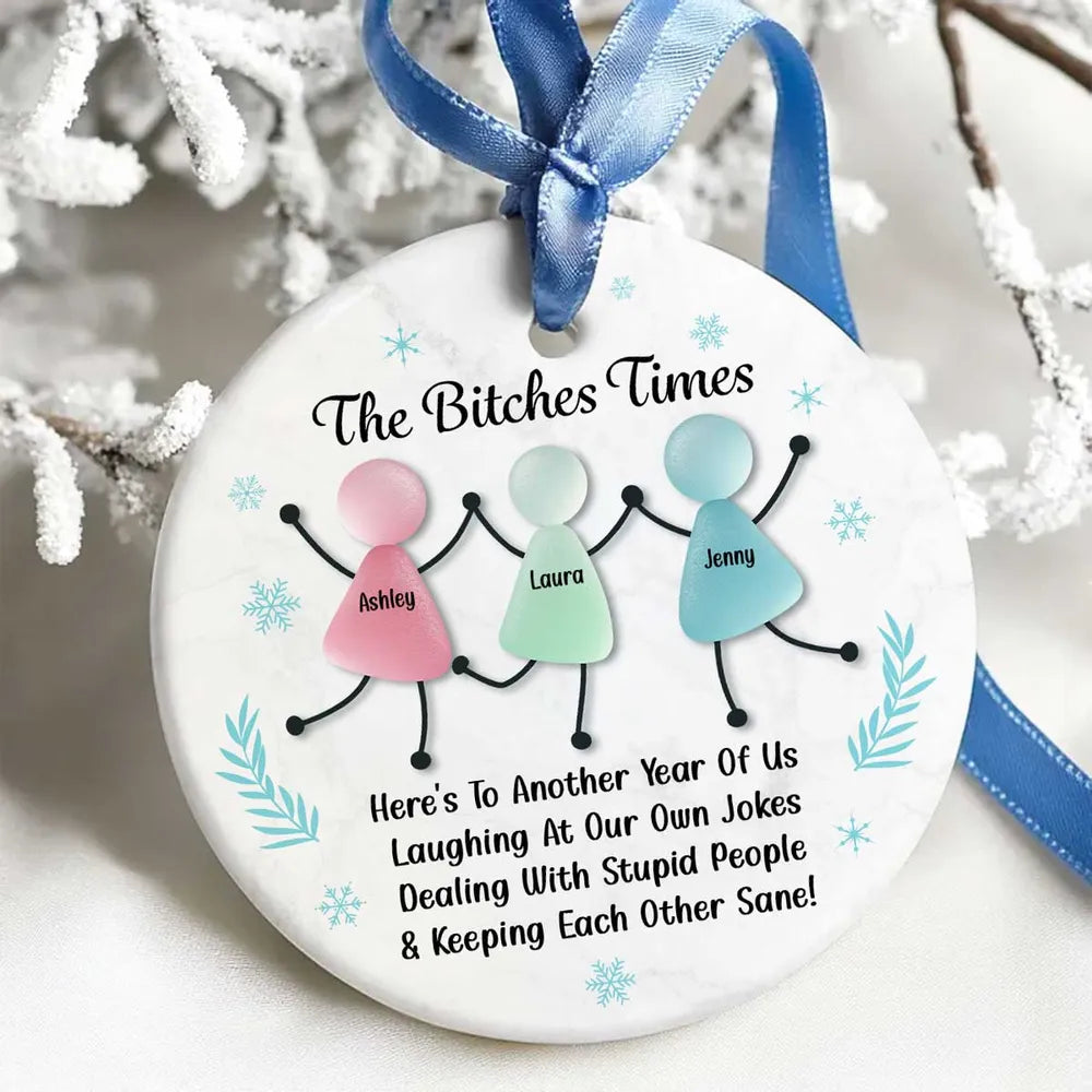 Personalized Funny Ornament for Friends - Holiday Gift Keepsake Ornament MagicInPrints