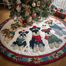 Load image into Gallery viewer, Bring Joy to Your Home – Personalized Quilted Christmas Tree Skirt – Gift for Dog Lovers Quilted Tree Skirt MagicInPrints
