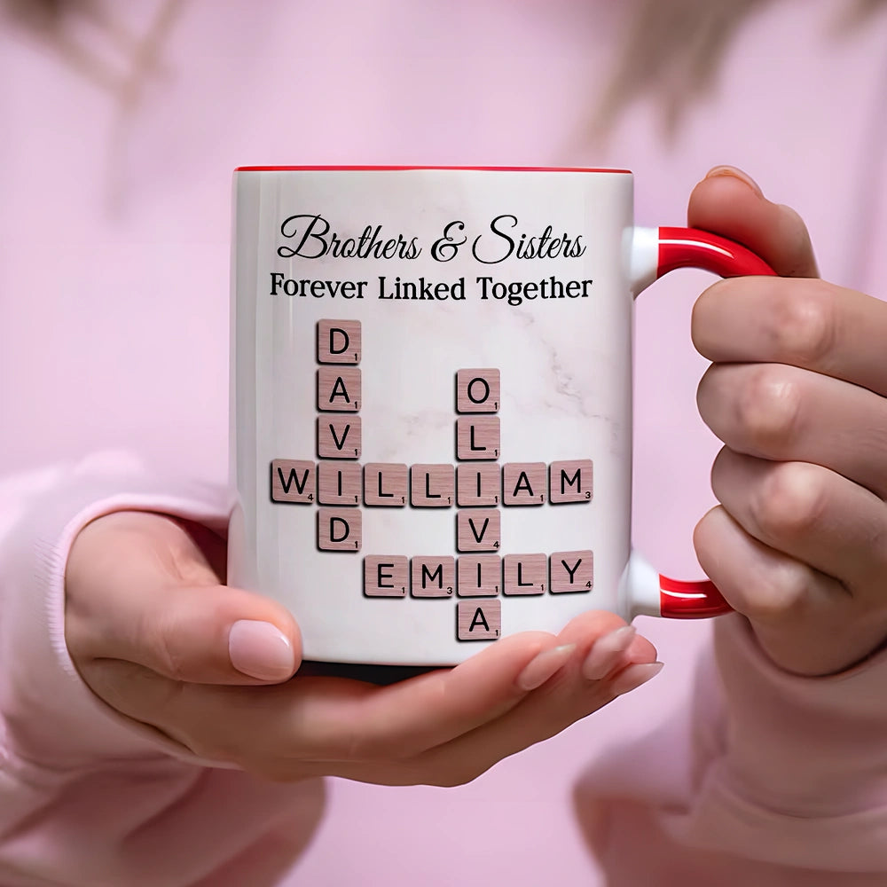 Personalized Family Mug for Siblings - Custom Name Design Cup MagicInPrints