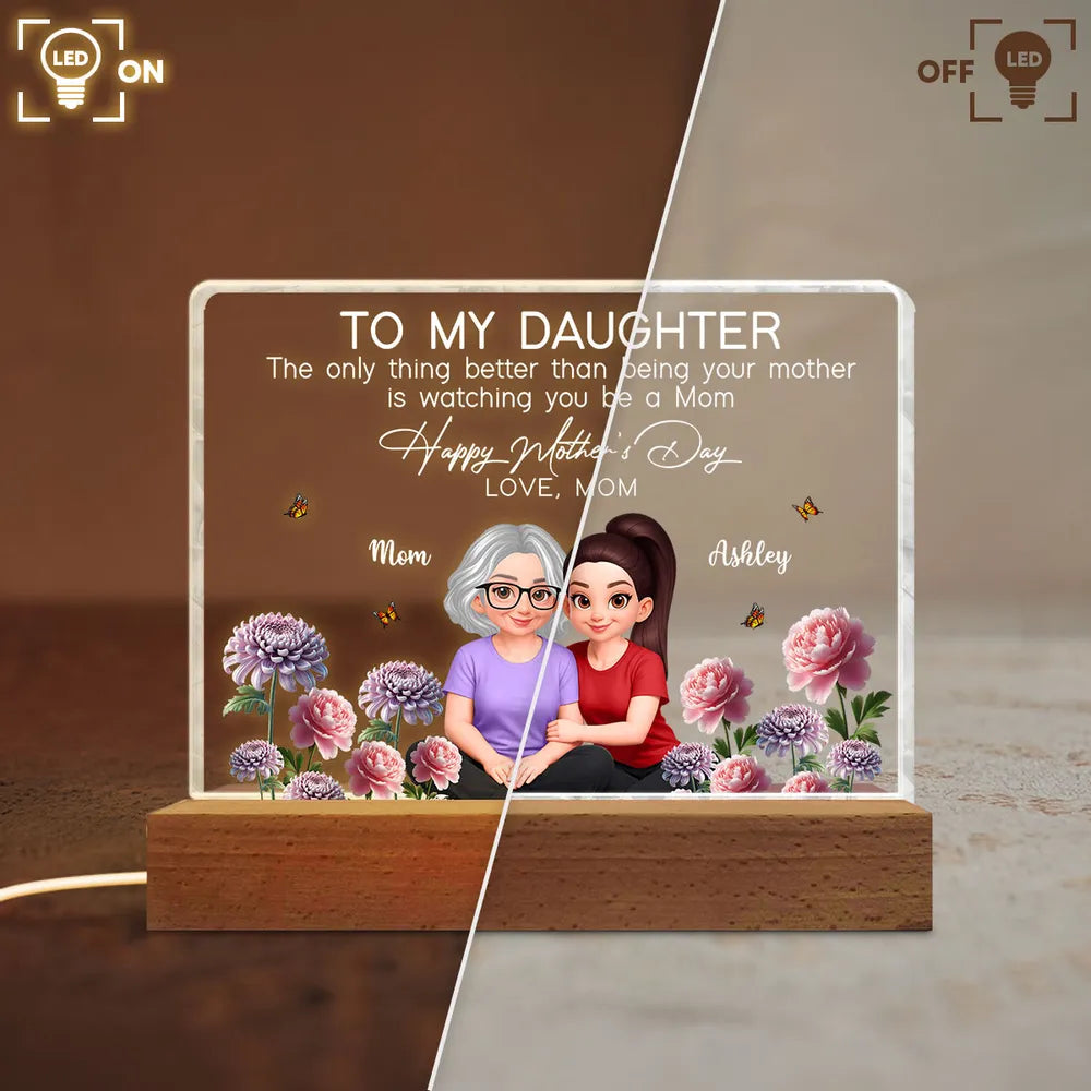 Personalized Acrylic Plaque for Daughter - Heartfelt Mother's Day Gift Plaque MagicInPrints