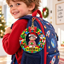 Load image into Gallery viewer, Personalized Acrylic Ornament Master Builder Gift for Kids
